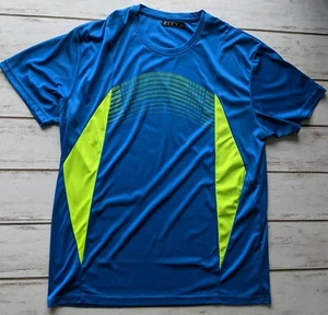 Zity Blue train run athletic workout quick dry light shirt 2XL stretch Men's - Picture 1 of 7