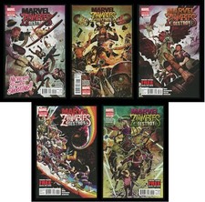 Marvel Zombies Destroy! Comic Set 1-2-3-4-5 Lot Horror Nazi Zombies Walking Dead