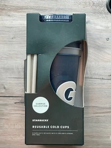 Starbucks "G" Campus Collection Reusable Cold Cups - Blau (Box hat Riss) - Bild 1 von 5