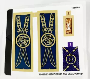 LEGO TOURNAMENT OF ELEMENTS 71735 SOLO FOGLIO ADESIVO Nuovo per set 71735pz01 - Foto 1 di 1