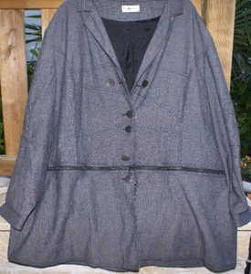 NO SECRET Jacke 2 in 1 grau LUXUS Gr. 56 NEU - Bild 1 von 6