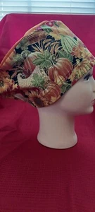 Thanksgiving Theme Euro Style Scrub Cap, Adjustable Elastic Band - Picture 1 of 2