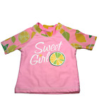 CARTER'S Baby Rash Guard Swim Shirt Beach UPF Sun Protection Pink 6-9 months