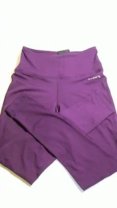 Women's Purple High Waist Yoga Pants Inner Pocket Non See-Through Fabric Large - Picture 1 of 3