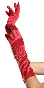 Elegantes guantes de satén semi-blangos en varios colores - Imagen 1 de 4