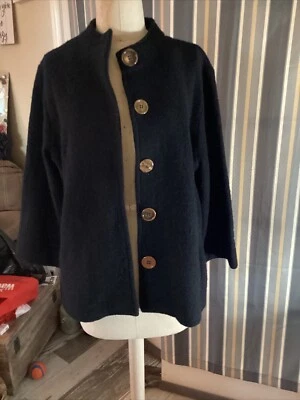 Ruby Road Women’s Wool Black Cape Style Coat Size Medium Excellent Condition - Image 1 of 4