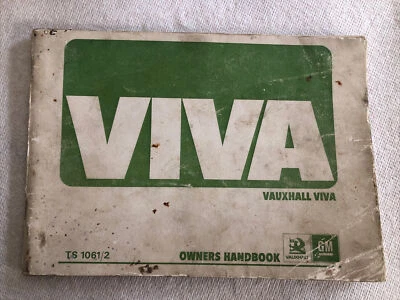 VAUXHALL VIVA USER INSTRUCTION OWNER HANDBOOK MANUAL VINTAGE USED TS 1061/2 1972 - Image 1 of 4