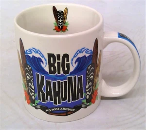 Taza Big Kahuna 20 oz tabla de surf tikis The Islander Group diseñada en Hawai 4" D - Imagen 1 de 11
