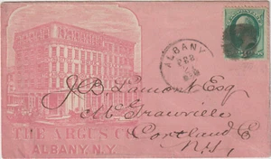 Albany NY Park Full Illust advt cover in Pink THE ARGUS CO (c152) - Picture 1 of 1