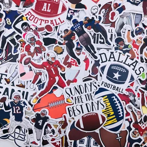 50 Fußball Aufkleber verschiedene Decals für Handy Laptop Deko Teamplayer - Bild 1 von 1