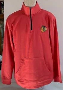 Chicago Blackhawks Herren Medium 1/4 Reißverschluss rote Jacke - Bild 1 von 3