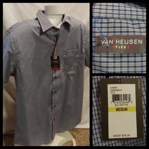 Van Heusen Flex klassische Passform kurzärmliges Button-Down-Herrenhemd Medium UVP $ 54 - Bild 1 von 11