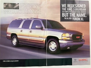 2000 GMC Suburban Yukon XL Two Page Print Ad - Picture 1 of 3