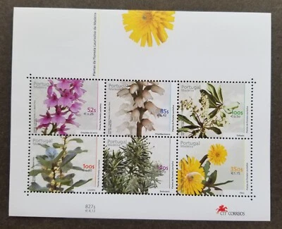 [SJ] Portugal Plants Laurissilva Forest 2000 Flower Orchid Lily (ms) MNH - Image 1 of 4