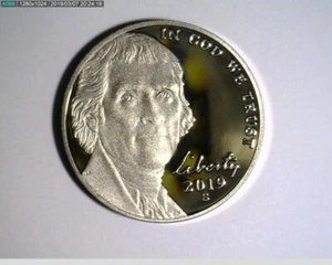 2019 S 5c Jefferson Proof Nickel - Bild 1 von 2