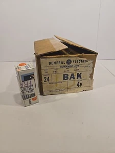 BOX OF 24 GE SOUND REPRODUCER LAMP BAK 4V .75AMPS  - Picture 1 of 8