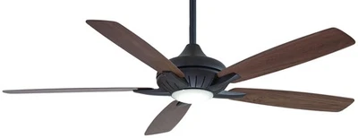 Minka Aire Dyno XL 60" Ceiling Fan - Rev Med Maple Dk Walnut 5-Blade - Image 1 of 2