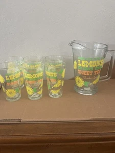 7 Pcs. Cafe Loveless Nashville Tennessee , 6 Glasses 1 Pitcher- New - Picture 1 of 6