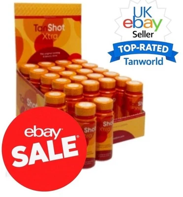12x Tan Shot Xtra Tanning and Beauty Drink with CoQ10 and Vitamins Tan Shot XTRA