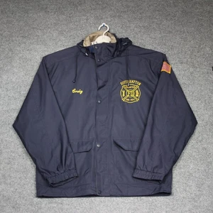 Charles River Southampton Volunteer Fire Dept Jacket Embroidered Patch Mens L - Picture 1 of 8