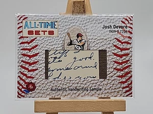 Josh Devore 2025 Historic Autographs All-Time Sets HA 1909-11 T206 #8/14 - Bild 1 von 2