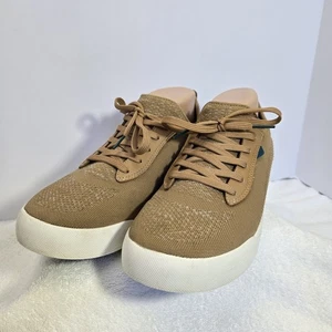 Vessi Schuhe Damen 10 Wochenend-Sneaker braun Strick Schnürschuhe runde Spitze niedrig geschnitten - Bild 1 von 15