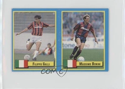 1989 Vallardi Giochi Preziosi Top Micro Cards Филиппо Галли Массимо Бонини #FGMB - Изображение 1 из 2