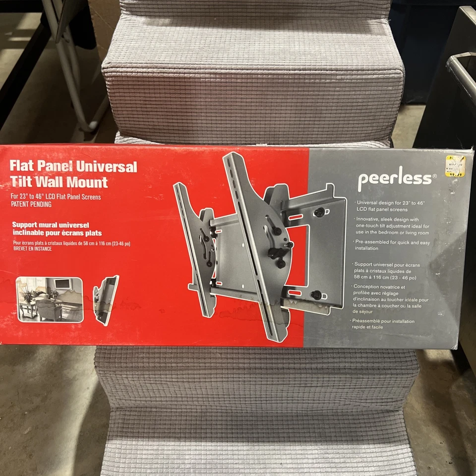 PEERLESS RTFPT-220 PANEL PLANO UNIVERSAL INCLINABLE MONTAJE EN PARED PARA TELEVISORES DE 23" A 46" Foto 1 de 1
