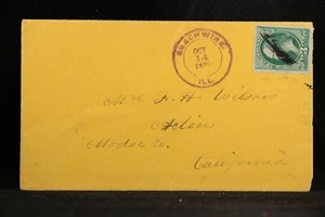Illinois: Snachwine 1879 3c Banknote Cover, Purple CDS, DPO Putnam Co - Picture 1 of 2