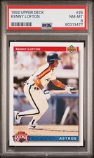 1992 Upper Deck Kenny Lofton #25 Star Rookie - PSA 8 - Astros