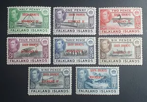 1944 Falkland Island South Orkney stamps. Full set of 8. MLH. Fine. - Picture 1 of 2