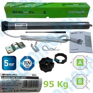 SHOWIN S45 50N ACTUADOR TUBULAR Ø45 50NM 230V Actuadores para persianas y toldos - Imagen 1 de 1