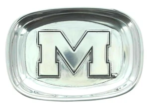 Wilton Ole Miss University Armetale Bread Platter Serving Dish Tray, Silver - Picture 1 of 6