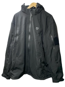 Mens Heated Jacket with Detachable Hood Waterproof Winter Outdoor Size 3XL Black - Picture 1 of 12
