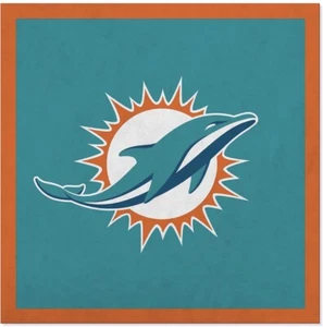 NFL Miami Dolphins 23" x 23" Felt Wall Banner, NEW - Picture 1 of 3