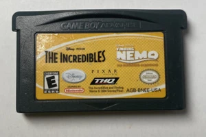 The Incredibles Finding Nemo Disney Pixar Game Boy Advance Nintendo Cartridge - Picture 1 of 3