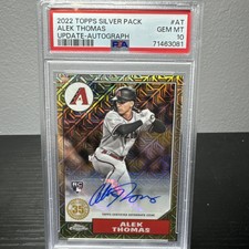 2022 Topps Update Series Alek Thomas 1987 Topps Baseball Auto /149 PSA 10