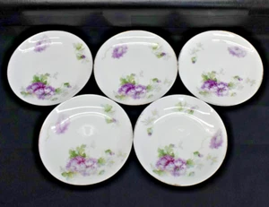 Set of 5 - Antique Thomas Bavaria Sevres - 2075/19 - 6" Bread Plates - (670) - Picture 1 of 12