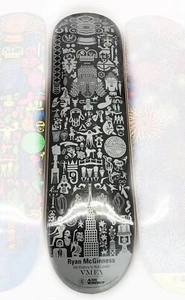 RYAN McGINNESS x AWS "AHNL SILVER" 2014 RARE Skateboard Deck Skate 8.375" NEW - Foto 1 di 4