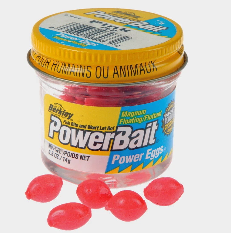 Berkley Powerbait Puissance Eggs 14g Rose Truite Eggs Appât à Truite Flottant - Photo 1/1