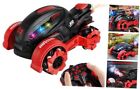 RC Motorcycle Toy, Spray Gas Remote-Controlled Dirt Bike with Light Music Red