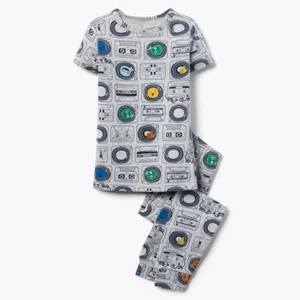  NWT Gymboree Boy Cassette Gymmies Pajama Gray SET Many Sizes - Picture 1 of 1