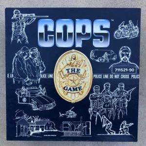 Rare 1993 COPS The Game Board Game w/ Original Unused Stickers - 6 Player! - Picture 1 of 16