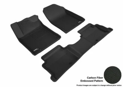 Juego de 3 piezas 3D MAXpider negro 1ª y 2ª fila para Hyundai Elantra Foto 1 de 4