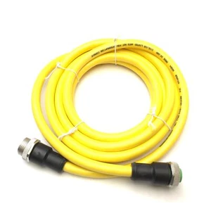 Murr Elektronik 7700-A4A01-UBC0300 Cable Yellow Mini 7/8" 4-Pole Male/Female 3M - Picture 1 of 4