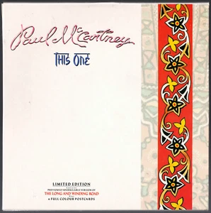 PAUL McCARTNEY - THIS ONE Ultrarare 1989 UK Ltd. Edition Single + 6 Postcards! - Picture 1 of 2