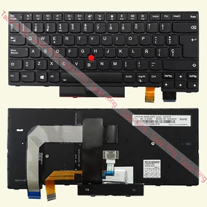Spanish Backlit Keyboard for Lenovo Thinkpad T470 T480 A475 01AX579 SN20L72818 - Picture 1 of 3