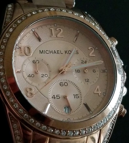 OROLOGIO UNISEX MICHAEL KORS MK 5263 CRONOGRAFO 24 ORE DOPPIA DATA QUARZO DOPPIA