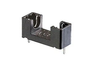 4X Portafusibile nero da circuito stampato per fusibili 5x20mm 250V 6,3A 1240 - Imagen 1 de 1