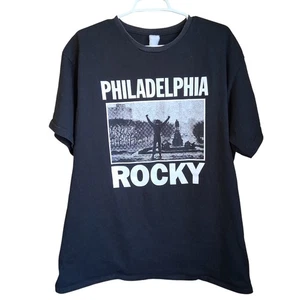 Vintage Philadelphia Rocky Cotton SS Graphic Tee Sz XL - Picture 1 of 7